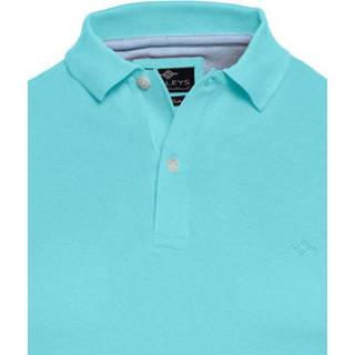 👉 Poloshirt male aqua blauw l mannen katoen Baileys 105275/4 8719493725988 8719493725971