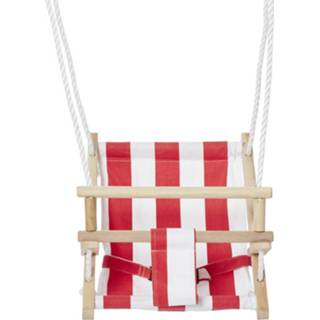 👉 Schommel rood witte baby peuters met baby/dreumes/peuter