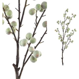 👉 Kunstplant groen One Size lichtgroen Berry Appel Fruit Tak 70 x 27 104 cm 8720014400574