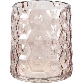 👉 Theelicht bruin glas One Size Asta Rond H17 x Ø15,5 cm 8720014393371