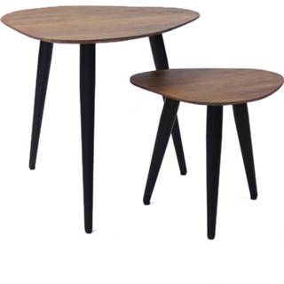 👉 Industriële salontafel acaciahout Bronx71 Set Robinia (2 Stuks) 8720168887177