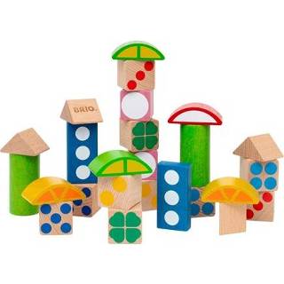 👉 Multi BRIO - 25 Patterned wooden blocks (30112) 7312350301120