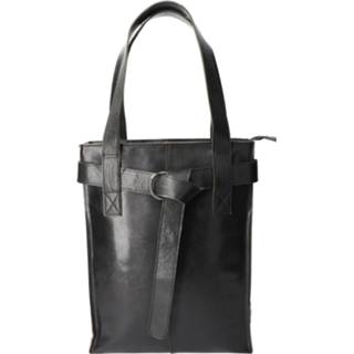 👉 Leer leather vrouwen volwassenen shopper nederlands ritssluiting zwart Revival by Design Italia 8720039634053