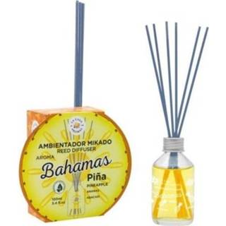 👉 Diffuser reed One Size no color Bahamas aromatische olie met stokjes Ananas 100ml 8428390048518