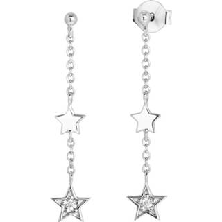 👉 Oorknop zilver One Size Zilveren oorknoppen met hanger ster zirkonia 8719802250200