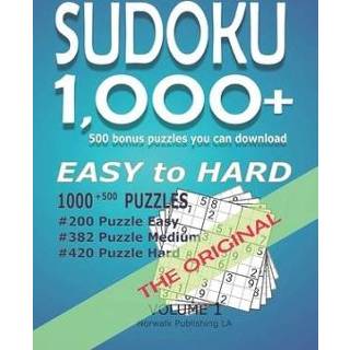 👉 Engels 1,000+ Sudoku Puzzles Easy to Hard: Puzzle Book for Adults from Hard - Volume 1 With Solution 9781659098945