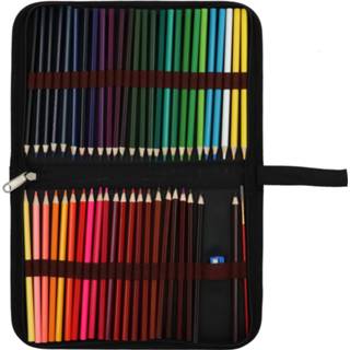 👉 Potlood hout multikleur 4artz® Set Van 48 Aquarel Potloden In Etui - Met Puntenslijper 7436939097003