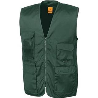 👉 Safari/jungle verkleed bodywarmer/vest groen voor volwassenen