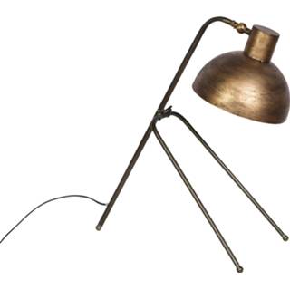👉 Bureaulamp zwarte metalen goud One Size Nyma maat in cm: 57 x 25 61 Zwart en 8720014219985