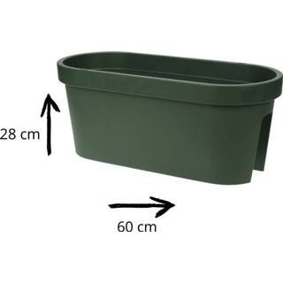 👉 Plantenbak groen One Size Orange85 Balkonbak - 60x28 cm 8720289417529