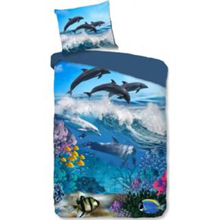 👉 Dekbedovertrek blauw katoen One Size Good Morning Andre 135 x 200 cm 8717285168050