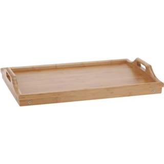 👉 Dienblad voor op bed/tafeltje klappootjes hout 50 x 30 cm