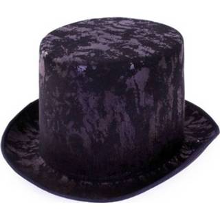 👉 Hoge hoed zwarte polyester zwart Antieke Voor Volwassenen 8713647761303