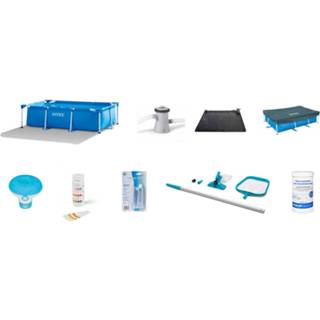 👉 Zwembad kunststof blauw Intex Voordeelpakket: Frame Pool - 300 X 200 75 Cm Deluxe 7442941217230