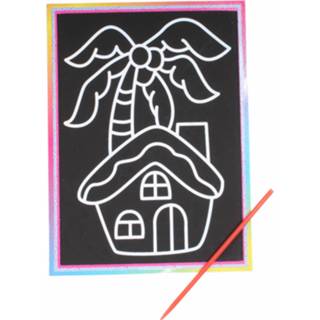 👉 Zwart Lg-imports Kraskaart Huisje Junior 9 X 1 8719817695348