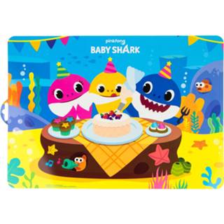 👉 Placemat One Size meerkleurig kinderen baby's jongens meisjes 6x stuks placemats voor Baby Shark 43 x 28 cm - Eten en knutsel 8720276930871