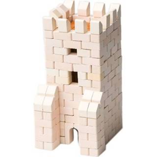 👉 Bouwpakket wit gips One Size Wise Elk Gate Tower junior 13 cm 301-delig 4820166270194