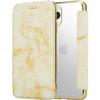 👉 Portemonnee goud ShieldCase Marble Gold iPhone 11 Pro Wallet flip case 8720391677217