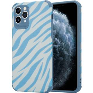 Blauw ShieldCase Blue Zebra iPhone 11 Pro case 8720391676265