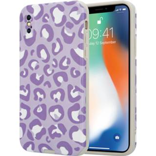 Purper X Xs ShieldCase Purple Panther iPhone / hoesje 8720391676081