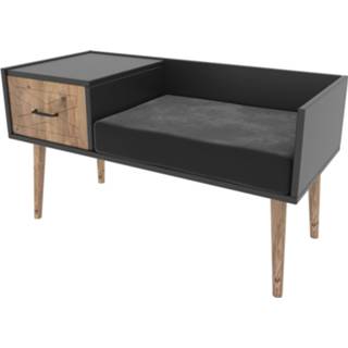 👉 Dressoir grijs bruin hout One Size Nancy's Garfield - Industrieel Grijs, Gefabriceerd 45 cm x 100 60 6013824120131