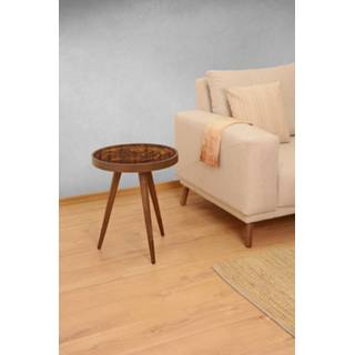 👉 Bijzettafel bruin hout One Size Nancy's Maplewood - Vintage Gefabriceerd 45 cm x 6019927712747