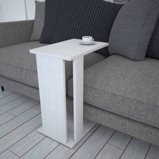 👉 Bijzettafel wit grijs hout One Size Nancy's Chamberlain - Modern Wit, Gefabriceerd 45 cm x 35 61 6019917637685