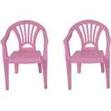 👉 Kinderstoel roze plastic kinderen 2x kinderstoelen 37 x 31 51 cm
