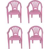 👉 Kinderstoel roze plastic kinderen 4x kinderstoelen 37 x 31 51 cm