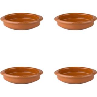 Ovenschaal bruin aardewerk Tapas Classico 12 X 3 Cm 4 Stuk(s) 8717522118954