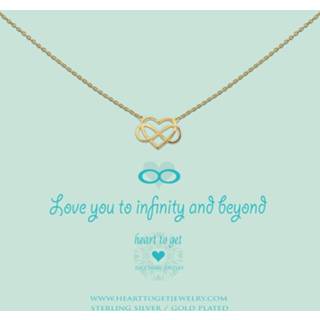 Zilver One Size no color Heart to get N184IHE13S Ketting Heart/Infinity Love you to... 8718924361306