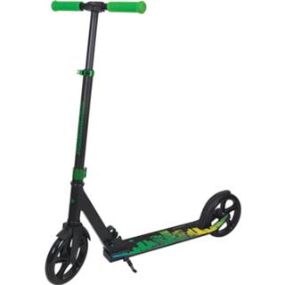 👉 Kinderstep groen zwart aluminium kinderen Schildkröt Funsports City Scooter Street Artist 2.0 Junior Voetrem Groen/zwart 4000885101034