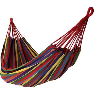 👉 Hangmat canvas katoen rood 4gardenz 200x150cm -Totale Lengte 320cm 8720572200098