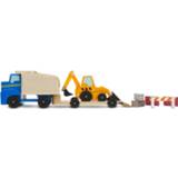 👉 Hout multikleur Melissa & Doug Vrachtwagen En Dieplader 6-delig 772127578