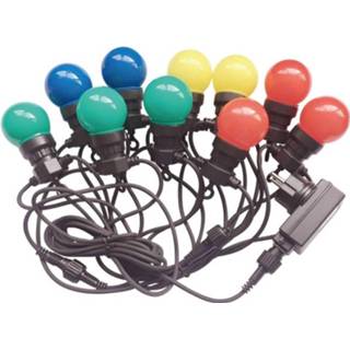 👉 Stroomkabel zwart kunststof Prikkabel E27 - Viron Priko 20 Fittingen 10 Meter 10w Rgb 6013927135100