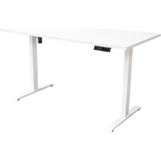 👉 Verstelbaar bureau wit Elektrisch - 180x80 Cm Single Motor 5601570640938