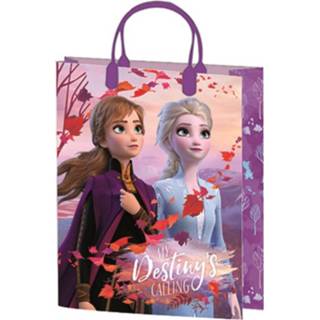 👉 Cadeautas paars polypropyleen Disney Frozen 39 X 32 Cm 8719817787562