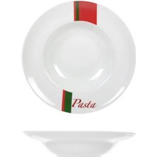 👉 Pastabord porselein wit Cosy&trendy Deco Italy - Ø 26,5 Cm Set-6 5414841016468