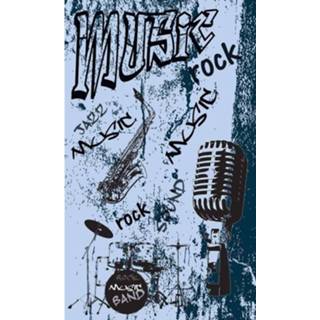 Fotobehang blauw vlies multikleur Dimex Music Blue 150x250cm 2-banen 8592900132353