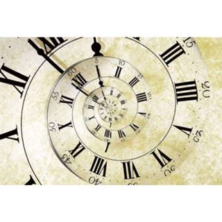 👉 Fotobehang vlies multikleur Dimex Spiral Clock 375x250cm 5-banen 8592900112690
