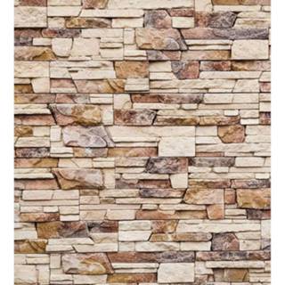 👉 Fotobehang vlies multikleur Dimex Stone Wall 225x250cm 3-banen 8592900121722