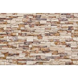 👉 Fotobehang vlies multikleur Dimex Stone Wall 375x250cm 5-banen 8592900111723