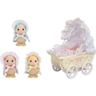 👉 Kinderwagen kinderen Sylvanian Families Schattige Eendjes Drieling Met 5601 5054131056011