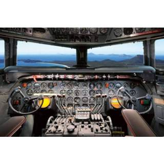 👉 Fotobehang vlies multikleur Dimex Cockpit View 375x250cm 5-banen 8592900113147