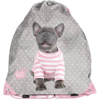 👉 Polyester grijs Studio Pets Gymbag Pup - 38 X 34 Cm 5903162101668