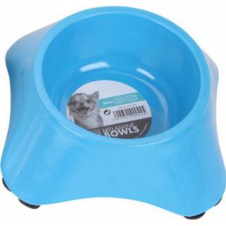 👉 Drinkbak blauw kunststof M-pets Voer- En 450 Ml 27 X 9 Cm 8720585001279