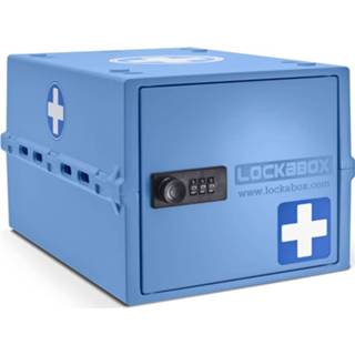 Blauw Lockabox One Afsluibare Medicijnbox - 5060476370217