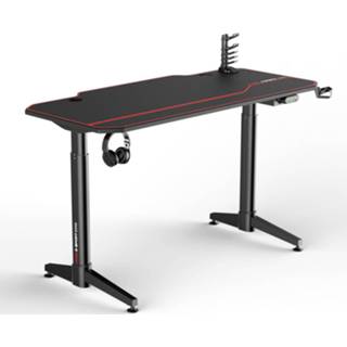👉 Bureau zwart rood Gaming zwart/rood - Elektrisch verstelbaar 140x66 cm 5601570642666