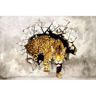 👉 Fotobehang vlies multikleur Dimex Hunting Panther 375x250cm 5-banen 8592900112331