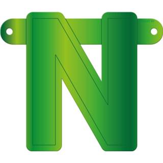 👉 Groen karton Folat Slingerletter N 12,5 X 11 Cm 8714572501323